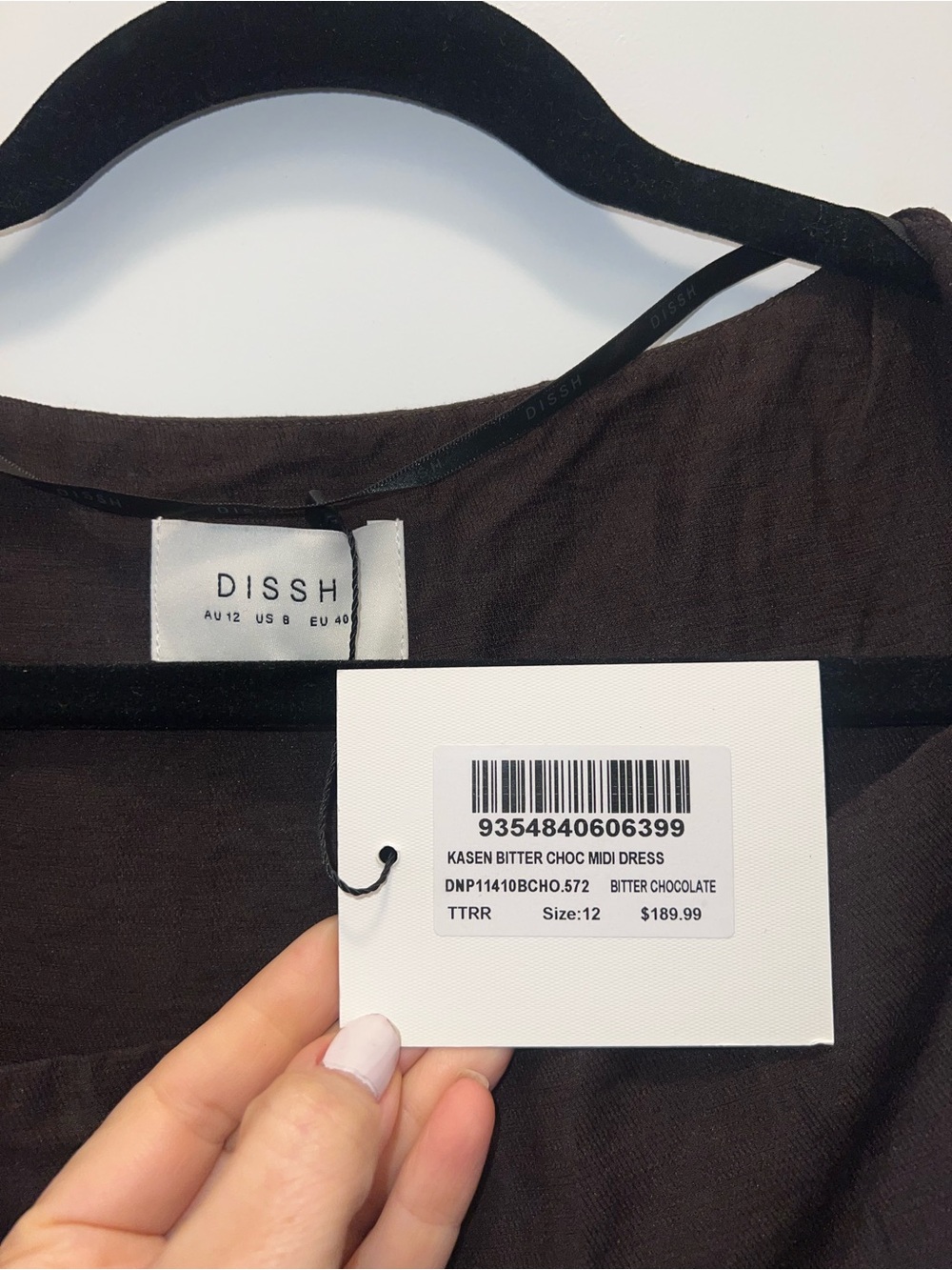 DISSH KASEN BITTER CHOC DRESS - Picture 4 of 15